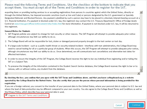 SAT考試注冊報名流程 SAT考試注冊報名流程