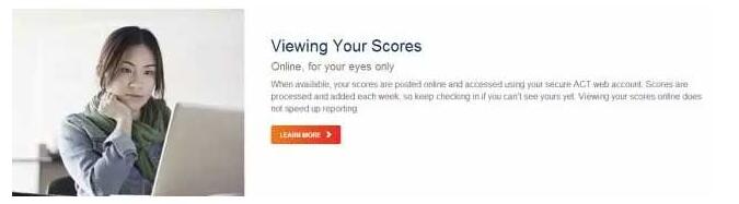 ACT考試成績查詢流程